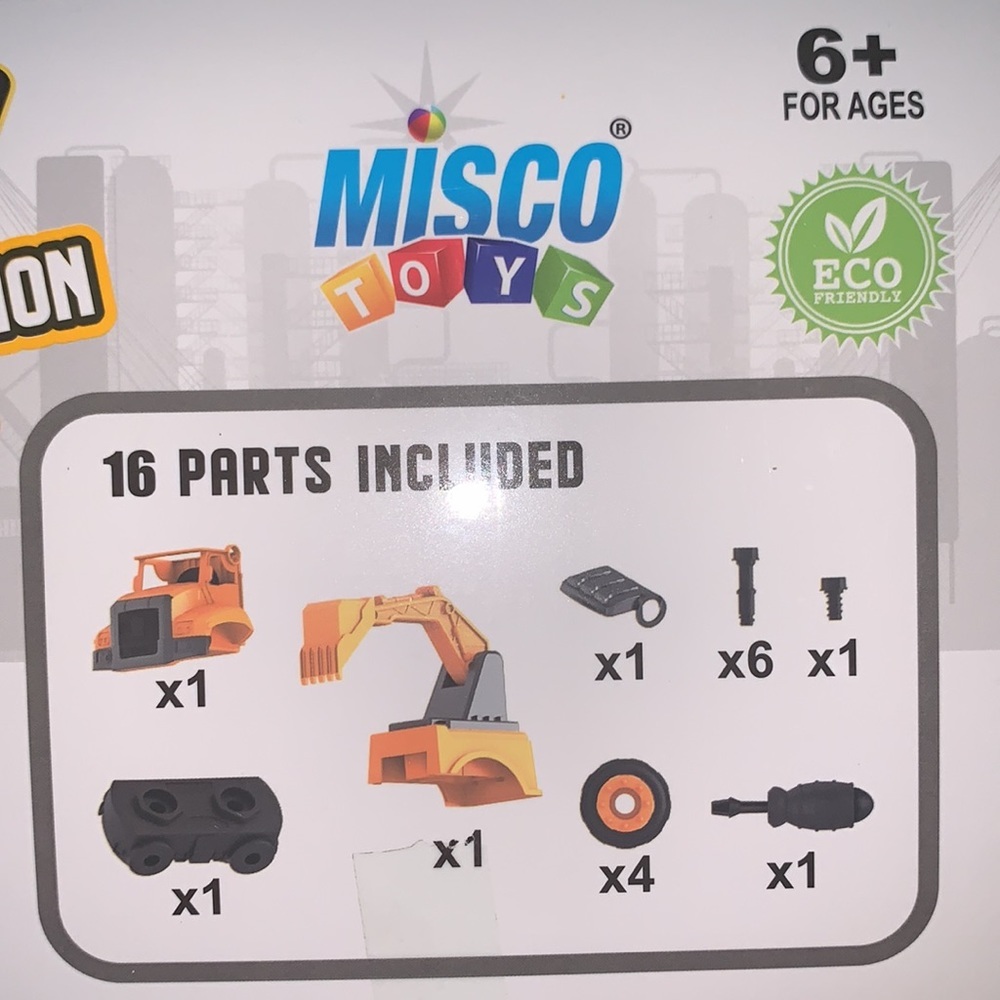 New in the Box DIY CONSTRUCTION TRUCK FOR Ages 6+ by MISCO TOYS - Picture 10 of 10